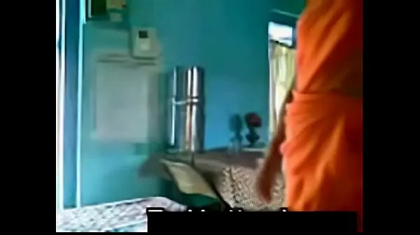 Hot Orange Saree Aunty with Uncle shafy warm Movies