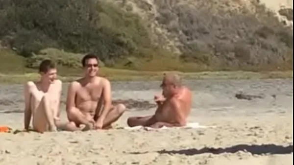Hotte Guys caught jerking at nude beach varme filmer