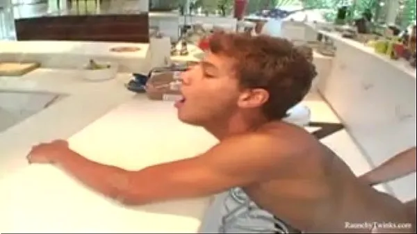 Hot raunchy twinks aaron and dave fucking in the kitchen warm Movies
