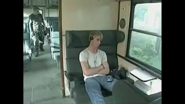 Hot Blond guys fuck on the train warm Movies
