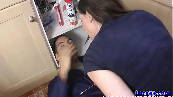 Hot Milf facialized after draining plumbers pump warm Movies