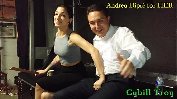 Kuumia Mistress Cybill Troy squeezes Andrea Diprè's balls lämpimiä elokuvia