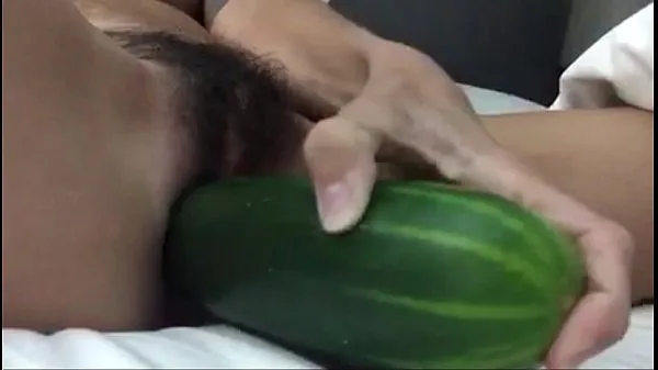 Hot hairy pussy meets cucumber warm Movies