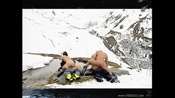 Hotte orgy on the snow varme film