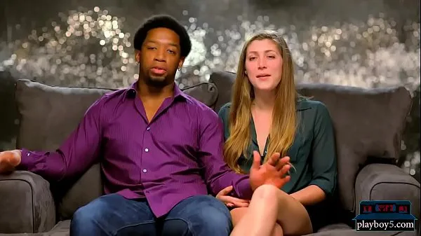 Hot Interracial couple finds blonde for their first threesome warm Movies