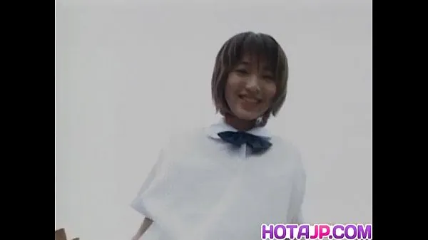 Hot Akane Yoshizawa in uniform gives blowjob warm Movies