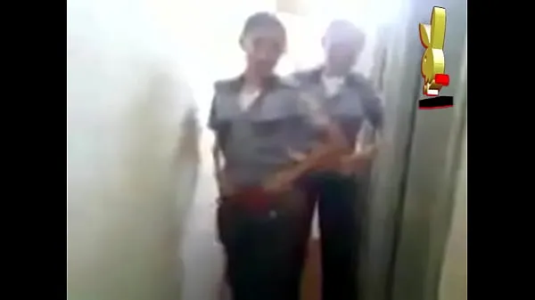 뜨거운 Women Police Uniformed and freaking out showing thong 따뜻한 영화
