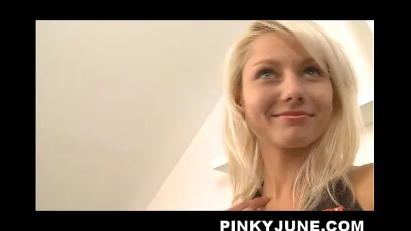 Hot Teen sensation Pinky June pleasing her fans in racer costume warm Movies