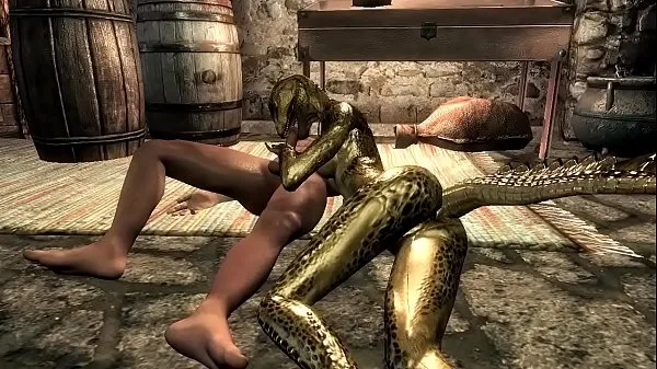Hot Female argonian gets laid with a guard warm Movies