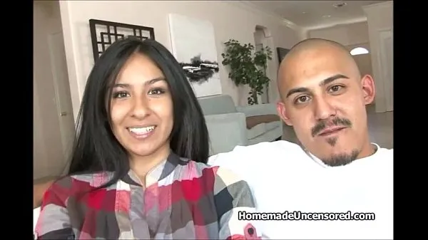 Hete Hot Latino couple fucking on couch warme films