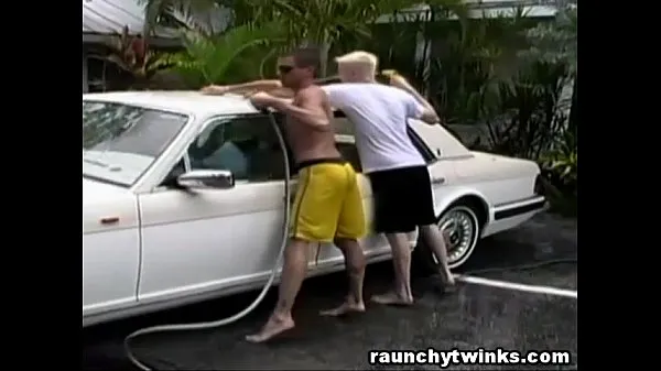 Hot Hot Jocks Car Wash Service Turns To Crazy Gay Fucking warm Movies