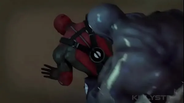 Menő Nightwing deepthroats Deadpool meleg filmek