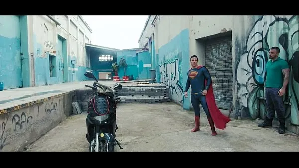 Vroči Damien blowjob Superman and anal fuck topli filmi