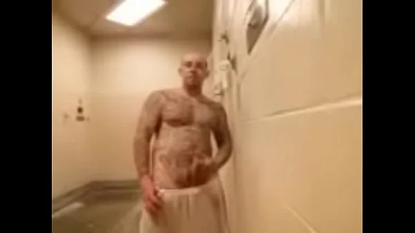Real prison shower solo Film hangat yang hangat