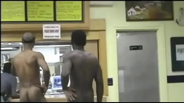 Hot Guy Walks into fast food restaurant naked warm Movies