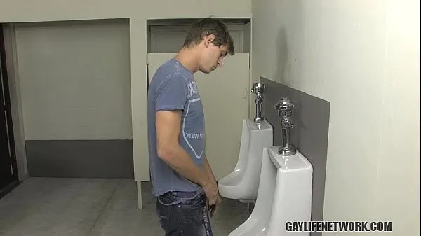 Hot Twink is Caught Looking at Cock in School Bathroom warm Movies