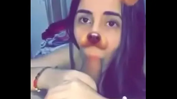 My Colombian girlfriend sucks me off with snap chat filter Films chauds