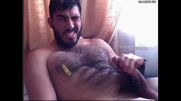 Cineabhot: Mexican muscular wolf cum on face Jackal cums on his face and beard Filem hangat panas