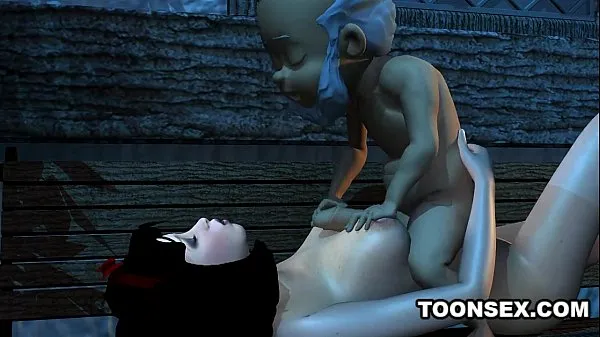 뜨거운 3D Babe Has Her Tits and Pussy Fucked by a Dwarf 따뜻한 영화
