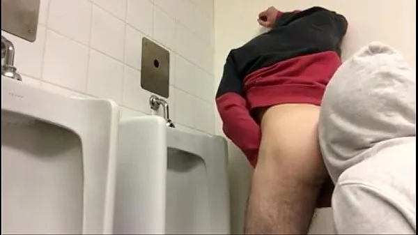 Hot 2 guys fuck in public toilets warm Movies