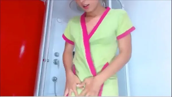 گرم Cute Young Shemale's Sexy Shower گرم فلمیں