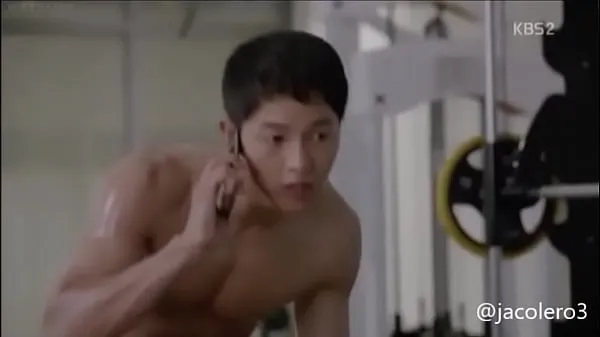 Hot Song Joong Ki workout scene warm Movies
