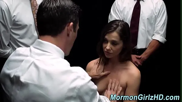 Hot Mormon teen gang banged by religious bishops and cumshot warm Movies