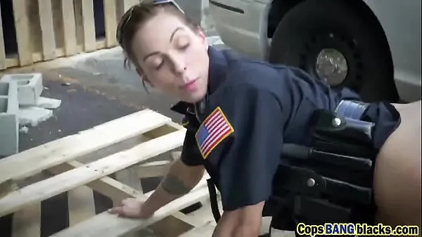 Hot Two female cops fuck a black dude as his punishement warm Movies