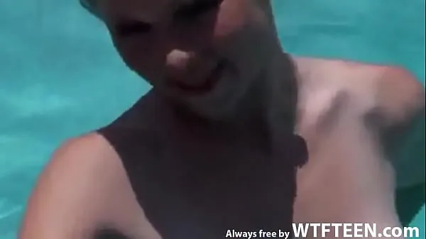 Hot My Ex Slutty Girl Thinks That Free Swimming In My Pool, But I Want To Blowjob Always free by WTFteen warm Movies