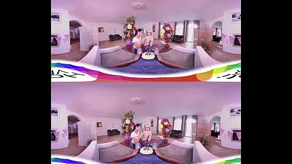 Menő HoliVR 360VR Awesome Birthday 3Some meleg filmek