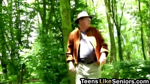 Hot Teen gets sixty nine and pounding from senior in woods warm Movies
