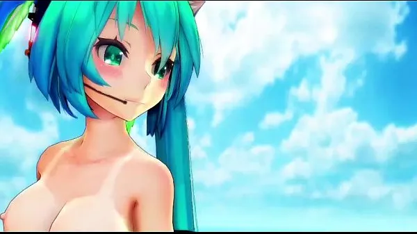 Hot Miku Append Sexy Dance Nude MMD warm Movies