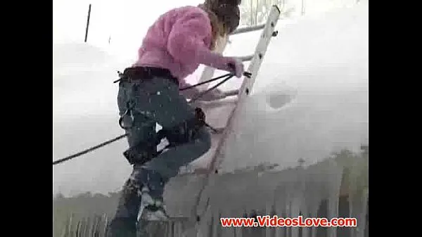 گرم Lesbians having fun in the snow گرم فلمیں