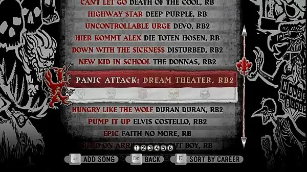 Hot Dream Theater - Panic 97% Bass. Guitar Hero IV Custom warm Movies