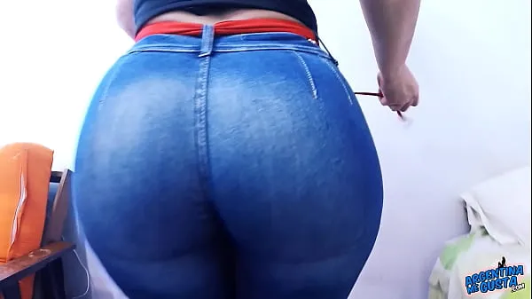 Hotte Huge Round Ass Tiny Waist Jeans About to Explode varme film