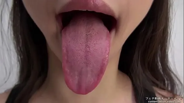 Tongue mouth Fetish Film hangat yang hangat