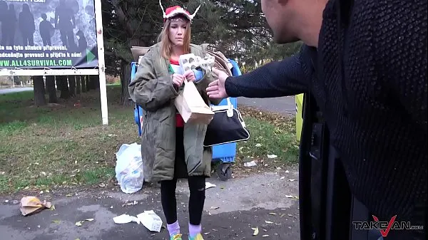 Hotte Garbage woman turn to super hot crazy mind blonde hungry for cock varme filmer