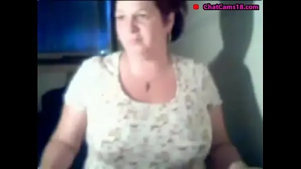 Nóng granny show her big boobs on webcam Phim ấm áp