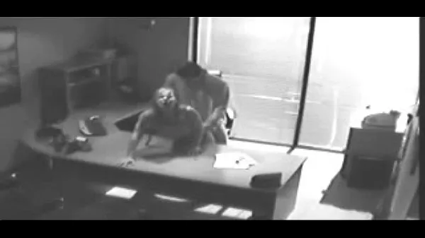 Hot Security camera Films Sex At Office On Desk warm Movies