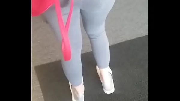 Hot Perfect ass in grey leggings warm Movies