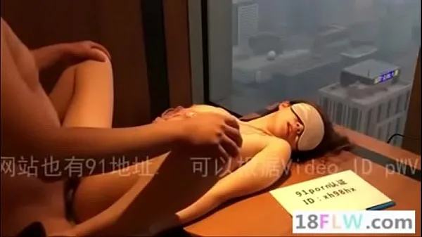 Femme chinoise, série fille rose à talons hauts, poudre et eau Films chauds