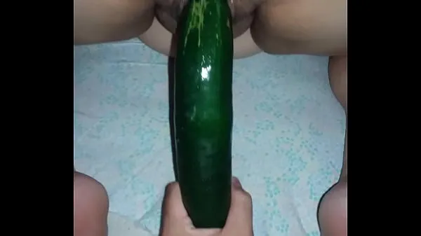 Hot ride on cucumber warm Movies
