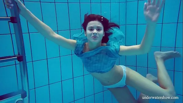 Hot Flying panties underwater of Marusia warm Movies