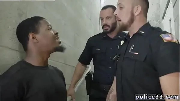 Hot Naked black cop gay first time Fucking the white cop with some warm Movies