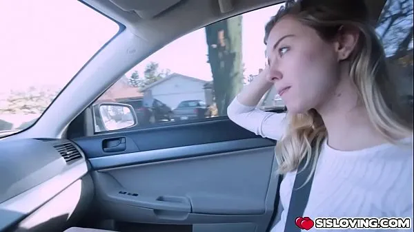گرم Haley Reed giving a blowjob in the car گرم فلمیں