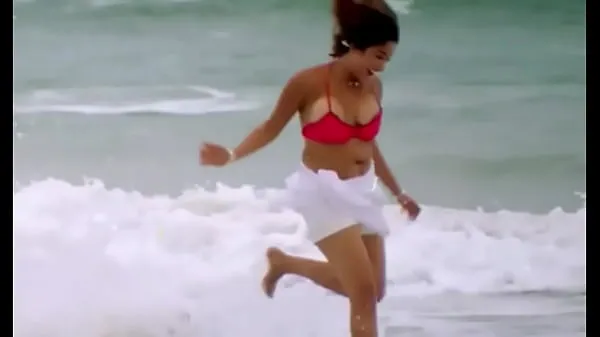 Hot Kiran rathod bouncing boob slip from bikini warm Movies