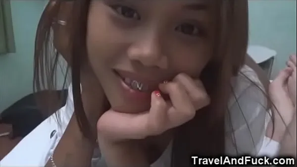 Heiße Glücklicher Tourist mit 2 philippinischen Teenagernwarme Filme