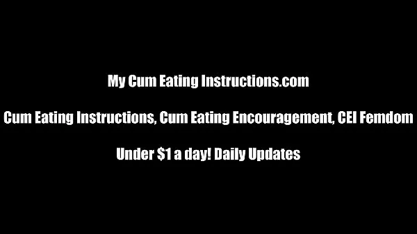 Shoot your cum and eat it when I tell you to CEI Films chauds