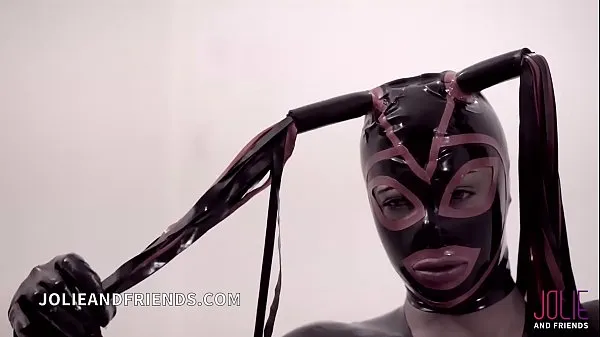 Menő Trans mistress in latex exclusive scene with dominated slave fucked hard meleg filmek