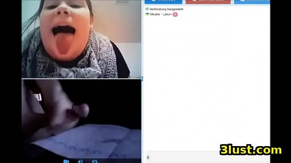 Hot Random Cam2Cam: Ukrainian Girl Wants Cum On Her Tongue warm Movies